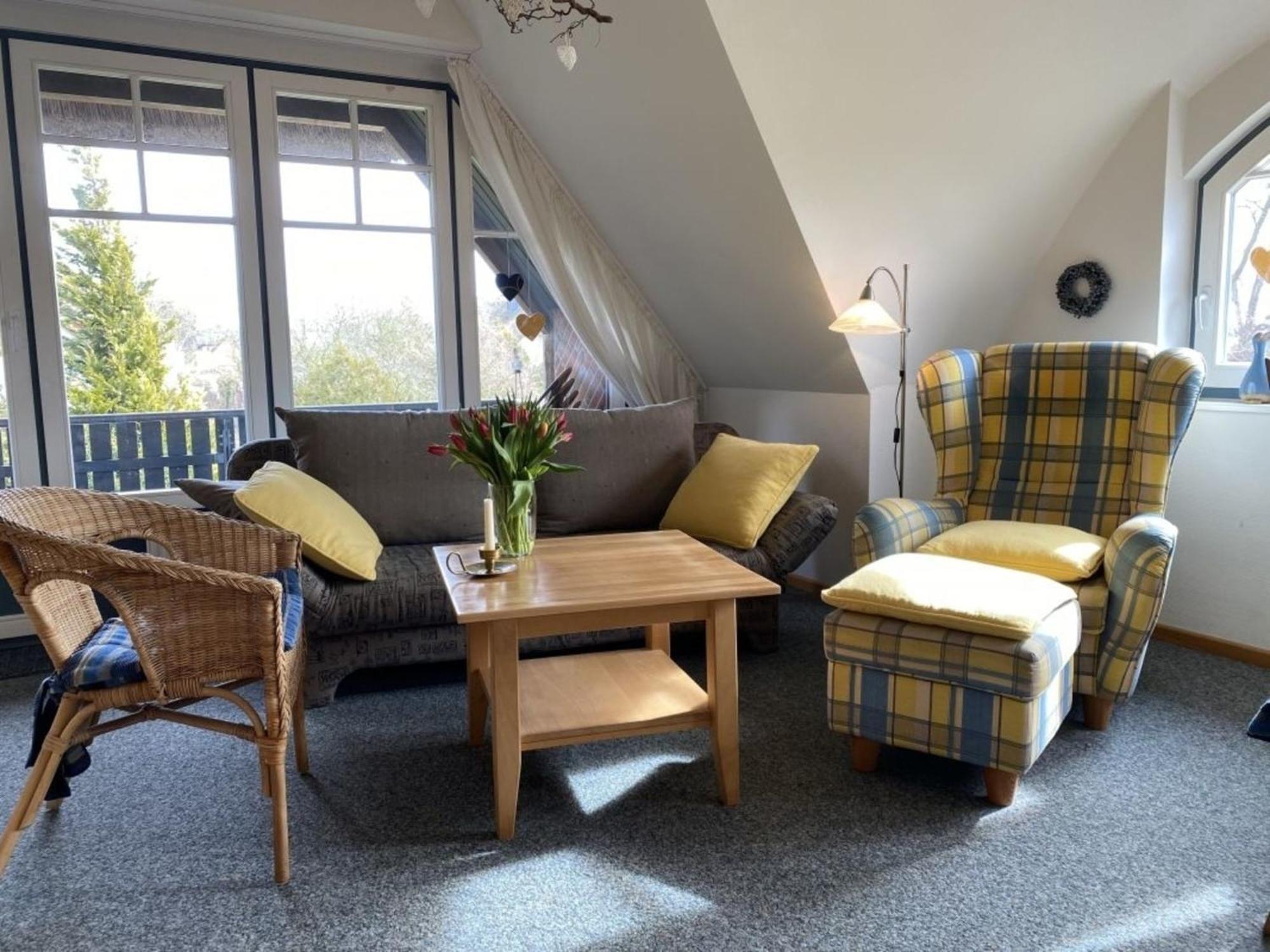Ferienwohnung Nr 02 Og Spitzboden Born Bagian luar foto